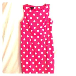 Alyx Sleeveless Pink Polka Dit Sheath Dress